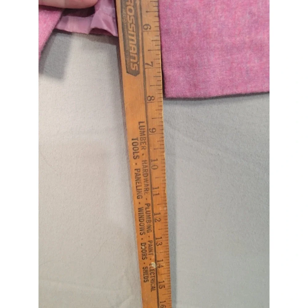 Body by Victoria Wool Blend Pencil Skirt Womens 16 Pink Back Slit Lined